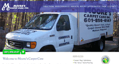 Desktop Screenshot of moorescarpetcare.com
